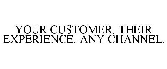 YOUR CUSTOMER. THEIR EXPERIENCE. ANY CHANNEL.