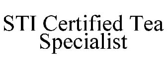 STI CERTIFIED TEA SPECIALIST