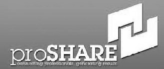 PROSHARE CONNECTING PROFESSIONALS, GENERATING RESULTS