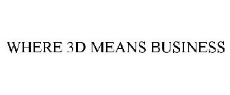 WHERE 3D MEANS BUSINESS