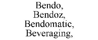 BENDO, BENDOZ, BENDOMATIC, BEVERAGING,