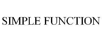 SIMPLE FUNCTION