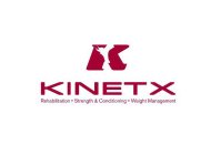 K KINETX REHABILITATION STRENGTH & CONDITIONING WEIGHT MANAGEMENT