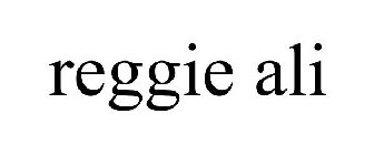 REGGIE ALI