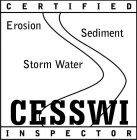 CERTIFIED EROSION SEDIMENT STORM WATER CESSWI INSPECTOR