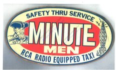 SAFETY THRU SERVICE, MINUTE MEN RCA RADIO EQUIPPED TAXI