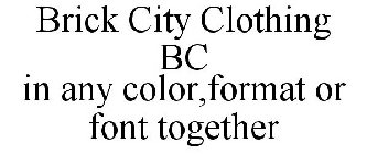 BRICK CITY CLOTHING BC