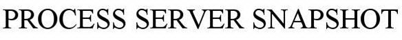 PROCESS SERVER SNAPSHOT