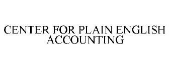 CENTER FOR PLAIN ENGLISH ACCOUNTING