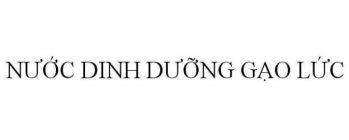 NUOC DINH DUONG GAO LUC