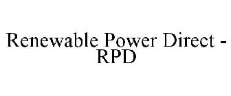 RENEWABLE POWER DIRECT - RPD