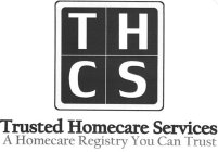 THCS TRUSTED HOMECARE SERVICES A HOMECARE REGISTRY YOU CAN TRUST