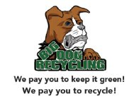 BIG DOG RECYCLING WE PAY YOU TO KEEP IT GREEN! WE PAY YOU TO RECYCLE!