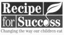 RECIPE FOR SUCCESS CHANGING THE WAY OUR CHILDREN EAT