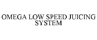 OMEGA LOW SPEED JUICING SYSTEM