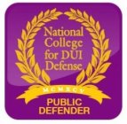 NATIONAL COLLEGE FOR DUI DEFENSE MCMXCV PUBLIC DEFENDERPUBLIC DEFENDER