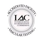 IAC INTERSOCIETAL ACCREDITATION COMMISSION · ACCREDITED FACILTY · VASCULAR TESTING ·