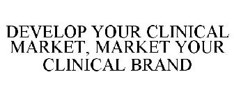DEVELOP YOUR CLINICAL MARKET, MARKET YOUR CLINICAL BRAND