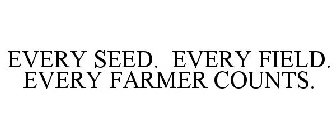EVERY SEED. EVERY FIELD. EVERY FARMER COUNTS.