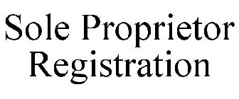 SOLE PROPRIETOR REGISTRATION