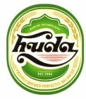 HUDA PROUDLY BREWED PERPECTLY BALANCED DANISH TECHNOLOGY EST. 1990