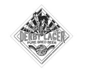 PIKE DERBY LAGER PURE BRED BEER P THE PIKE SEATTLE BREWING CO. FAMILY OWNED MALT HOPS