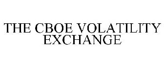 THE CBOE VOLATILITY EXCHANGE