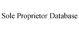 SOLE PROPRIETOR DATABASE