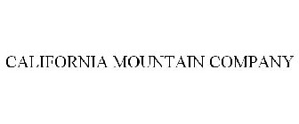 CALIFORNIA MOUNTAIN COMPANY