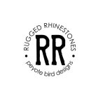 RUGGED RHINESTONES PEYOTE BIRD DESIGNS RR