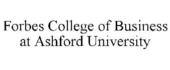FORBES COLLEGE OF BUSINESS AT ASHFORD UNIVERSITY