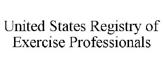 UNITED STATES REGISTRY OF EXERCISE PROFESSIONALS