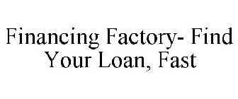 FINANCING FACTORY- FIND YOUR LOAN, FAST