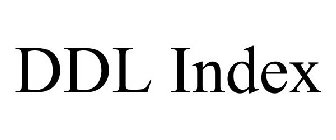 DDL INDEX