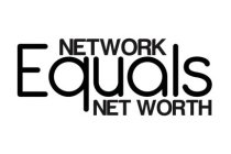 NETWORK EQUALS NET WORTH