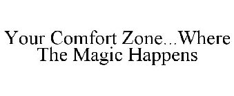 YOUR COMFORT ZONE...WHERE THE MAGIC HAPPENS