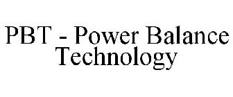 PBT - POWER BALANCE TECHNOLOGY