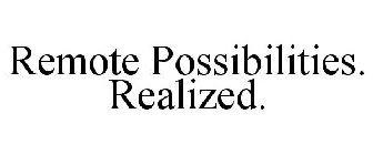 REMOTE POSSIBILITIES. REALIZED.