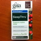 GAIA HERBS WAKE UP DURING THE NIGHT? SYSTEMSUPPORT SLEEPTHRU SUPPORTS RESTFUL SLEEP PROMOTES CORTISOL BALANCE MAGNOLIA & ASHWAGANDHA EXTRACTS
