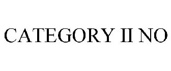 CATEGORY II NO