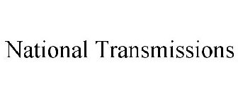 NATIONAL TRANSMISSIONS