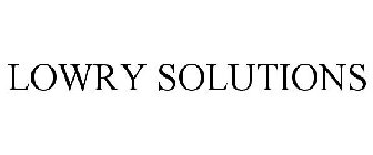 LOWRY SOLUTIONS