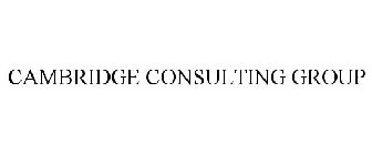 CAMBRIDGE CONSULTING GROUP