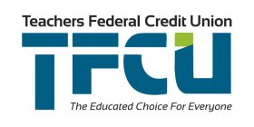 TFCU TEACHERS FEDERAL CREDIT UNION THE EDUCATED CHOICE FOR EVERYONE