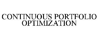 CONTINUOUS PORTFOLIO OPTIMIZATION