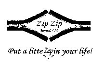 ZIP ZIP APPAREL, LLC PUT A LITTLE ZIP IN YOUR LIFE!