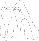 LIMITED EDITION, NUMBERED SHOES IN WHICH ONLY ONE PAIR OF SHOES IN EACH SIZE IS MADE AND LABELED WITH A NUMBER BETWEEN 