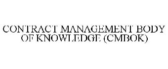 CONTRACT MANAGEMENT BODY OF KNOWLEDGE (CMBOK)