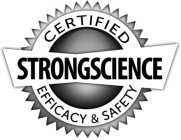 CERTIFIED, EFFICACY & SAFETY, STRONGSCIENCE
