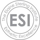 THE ELAINE STERLING INSTITUTE ESTHETIC EXCELLENCE ESI